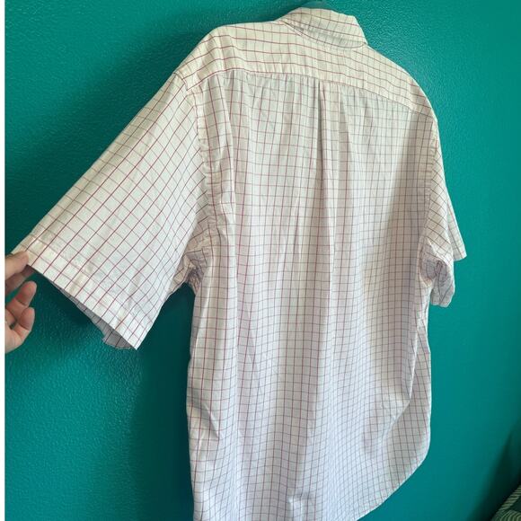 Ralph Lauren Pink Grid Big Shirt 100% Cotton Button Up Shirt Men's Large - Picture 8 of 10